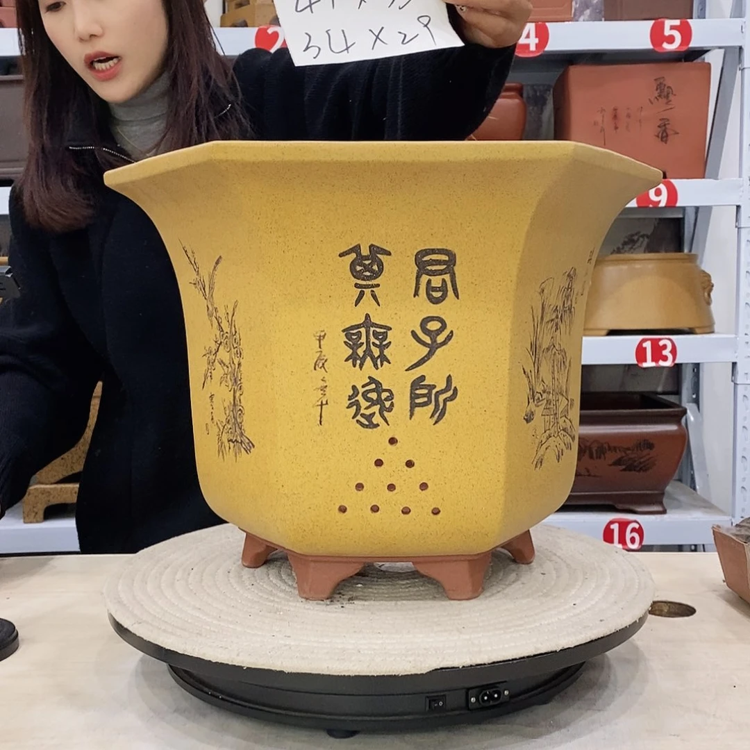 紫砂花盆紫砂花盆
