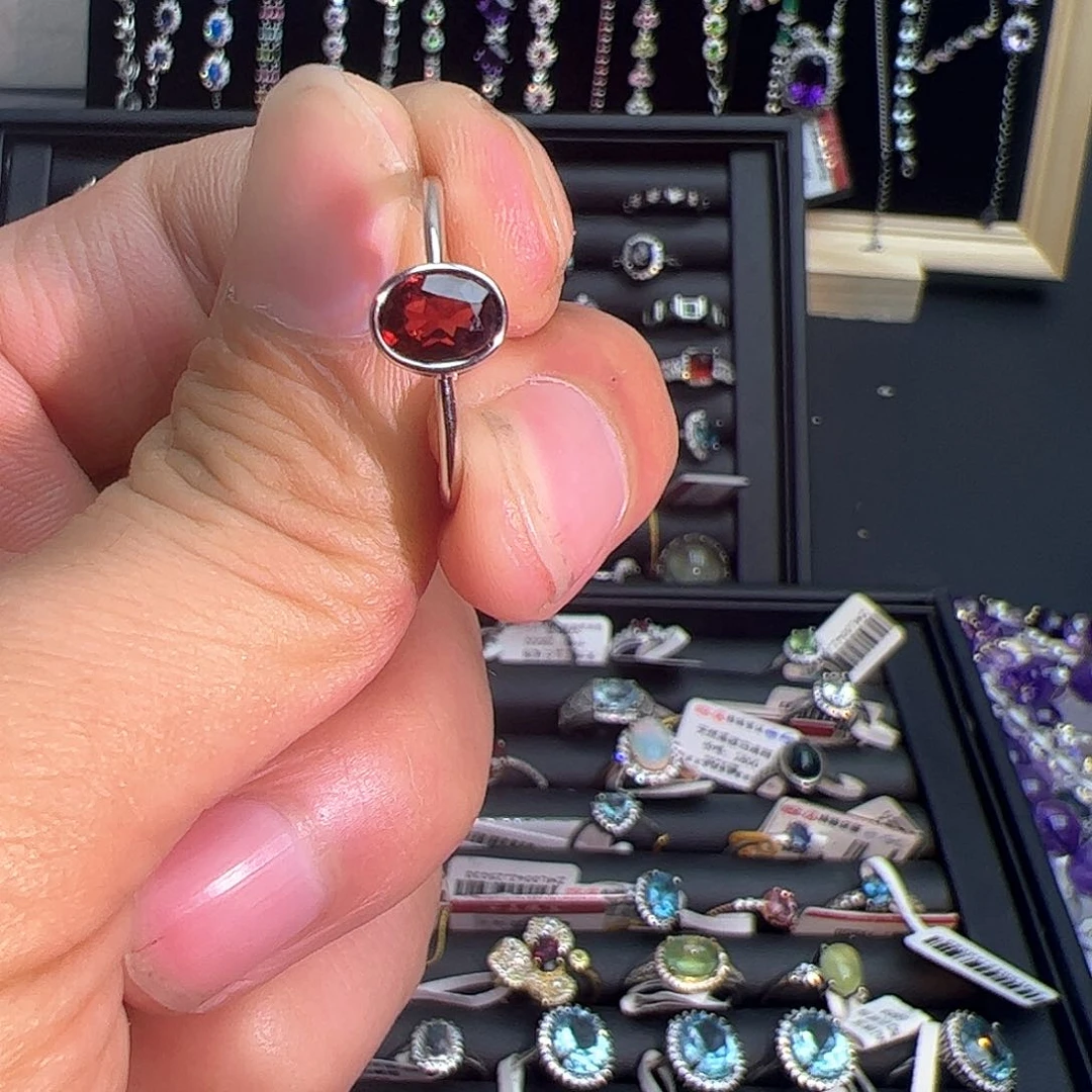 紫晶珠宝半成品银S925镶嵌