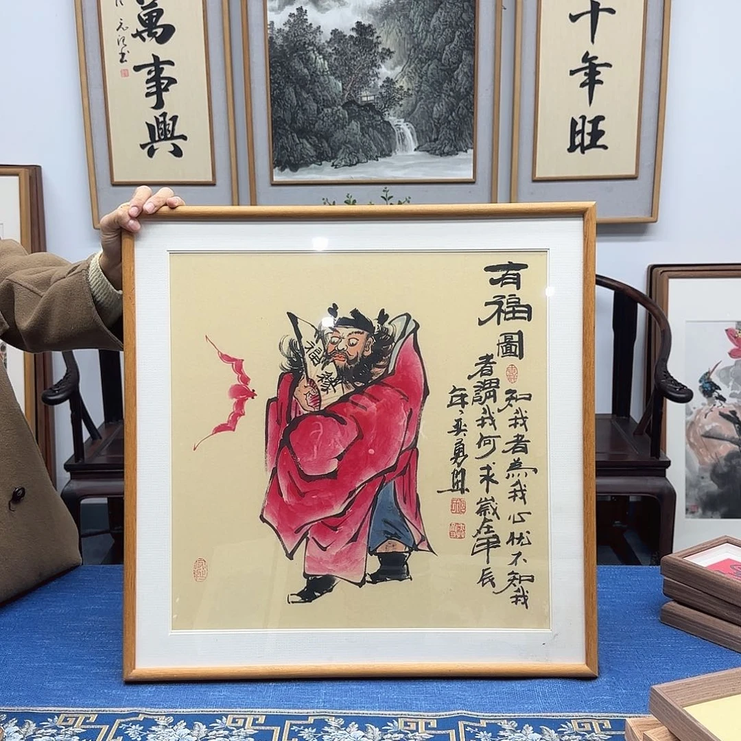 国画何奕勇钟馗图60*60