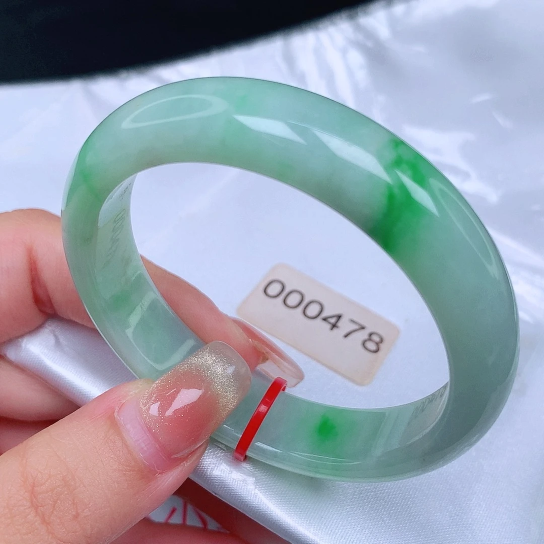 翡翠未镶嵌手镯0478正53