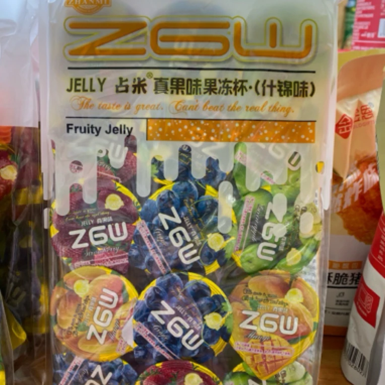 占米真果味果冻杯什锦味
