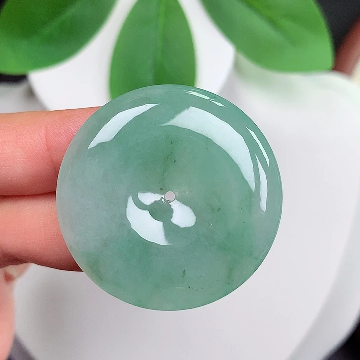 颈饰未镶嵌翡翠平安扣35.6x6.3mm