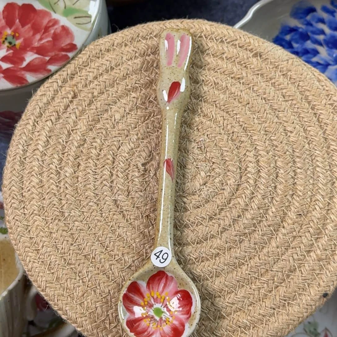 吃饭勺景德镇高温陶瓷