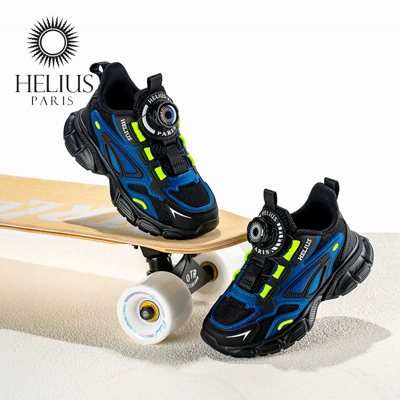 品牌童鞋春季新款男女儿童旋转扣运动鞋子透气轻便C8006