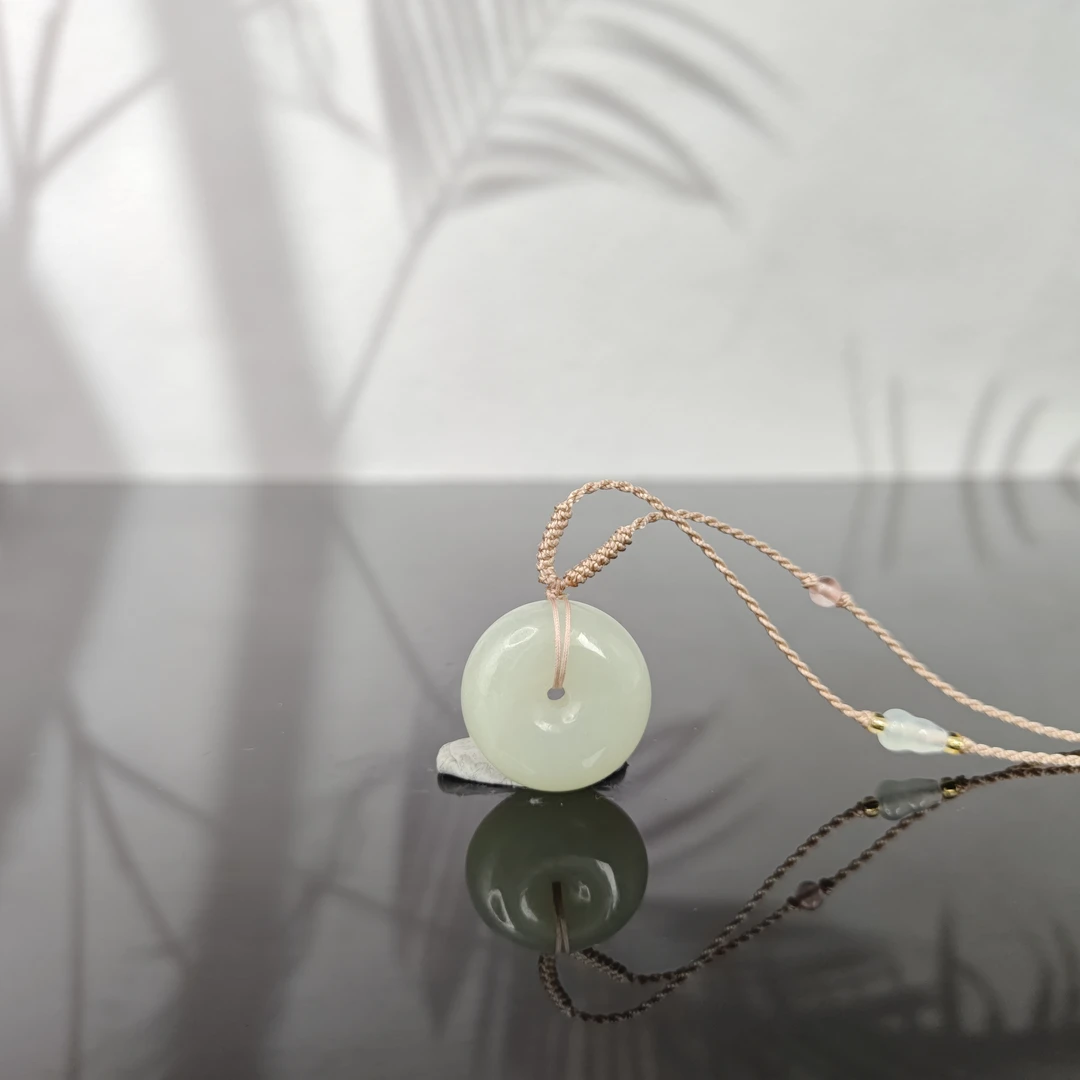 H和田玉平安扣吊坠0717