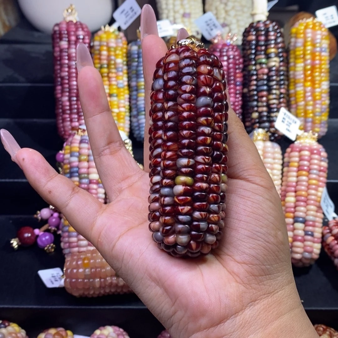 玉久**尘文玩玉米高货猫爪油画