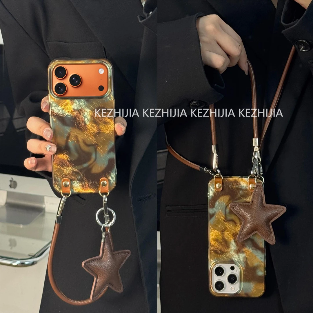 【壳之】新晕染拉花适用苹果17/16/15/14/13Promax高级个性手机壳