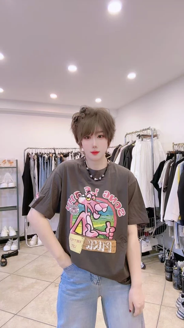 Li&Li《 源俪佳 》橘袋时尚休闲半袖上衣