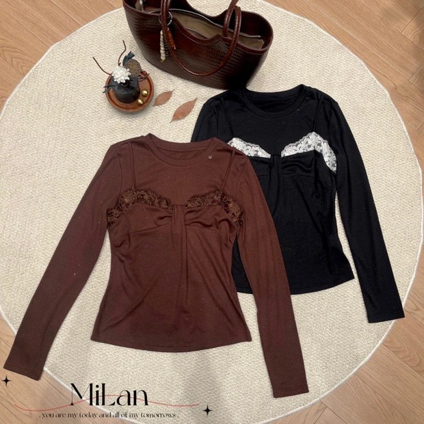 【米兰家】2025秋冬新款小众设计款长袖上衣（1218）NO退NO换