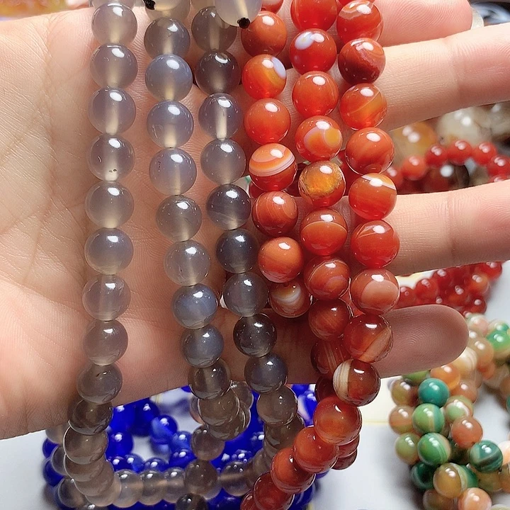 玛瑙/玉髓颈饰未镶嵌清*