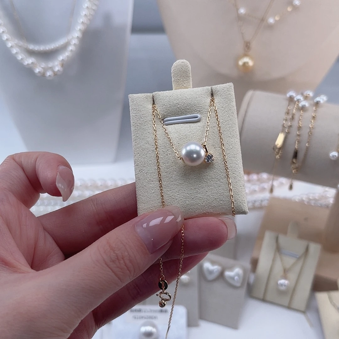 海水珍珠18K金镶嵌颈饰