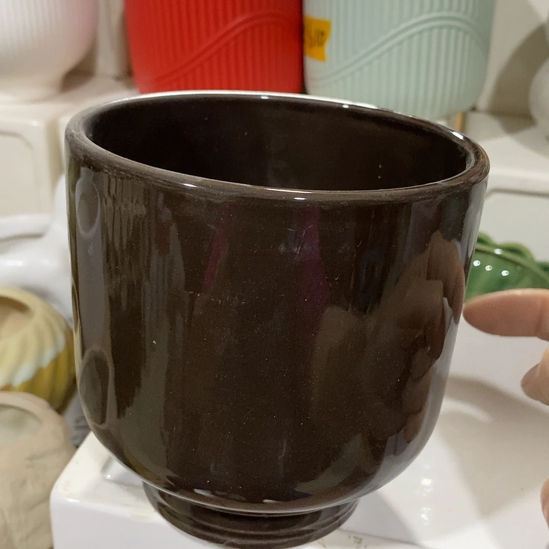 杯子陶盆有孔 瑕疵介意勿拍