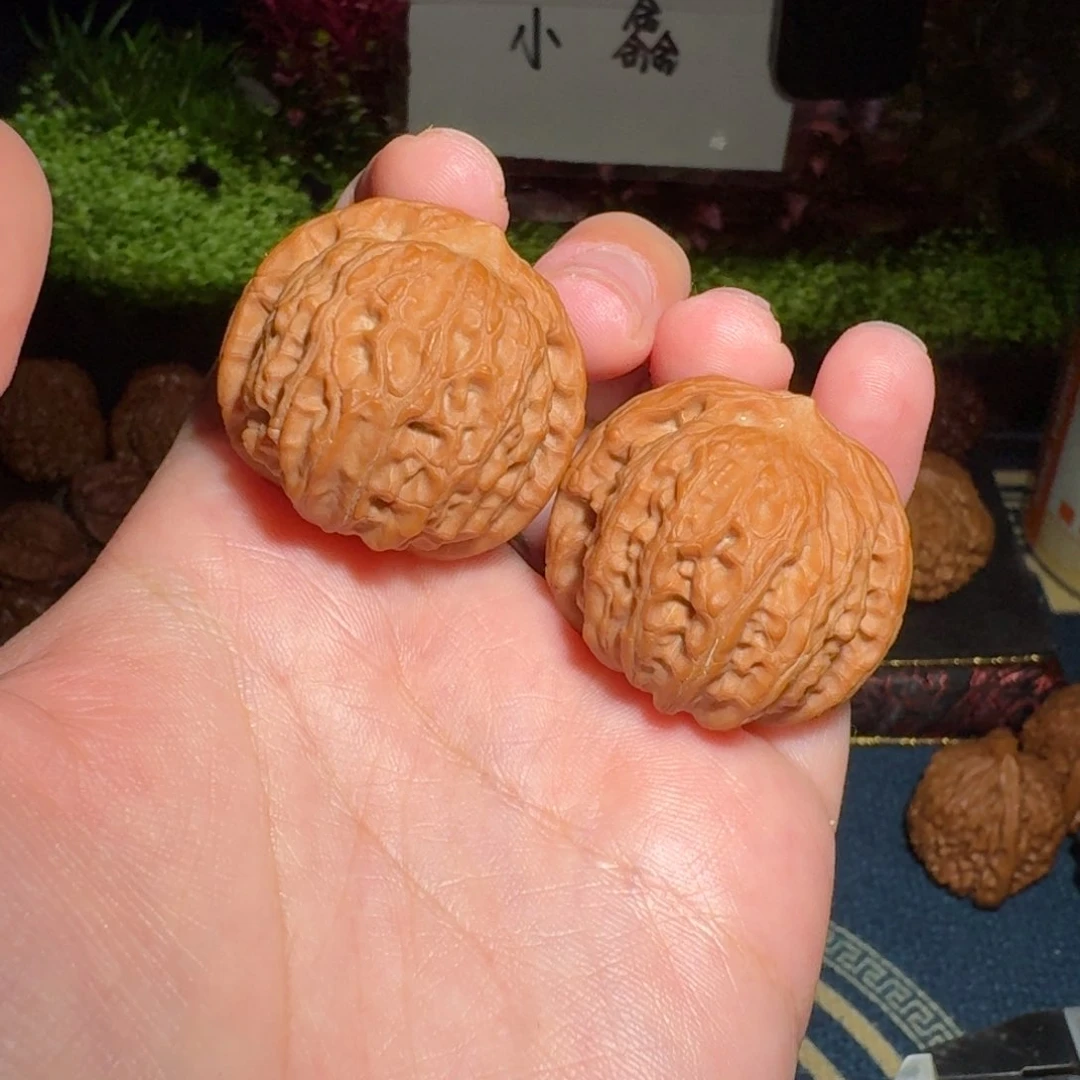 我***宝核桃把件889号35乾隆磨文玩核桃