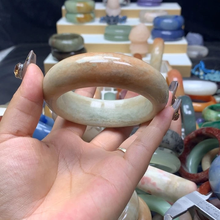 未镶嵌手镯石英质玉开*❤