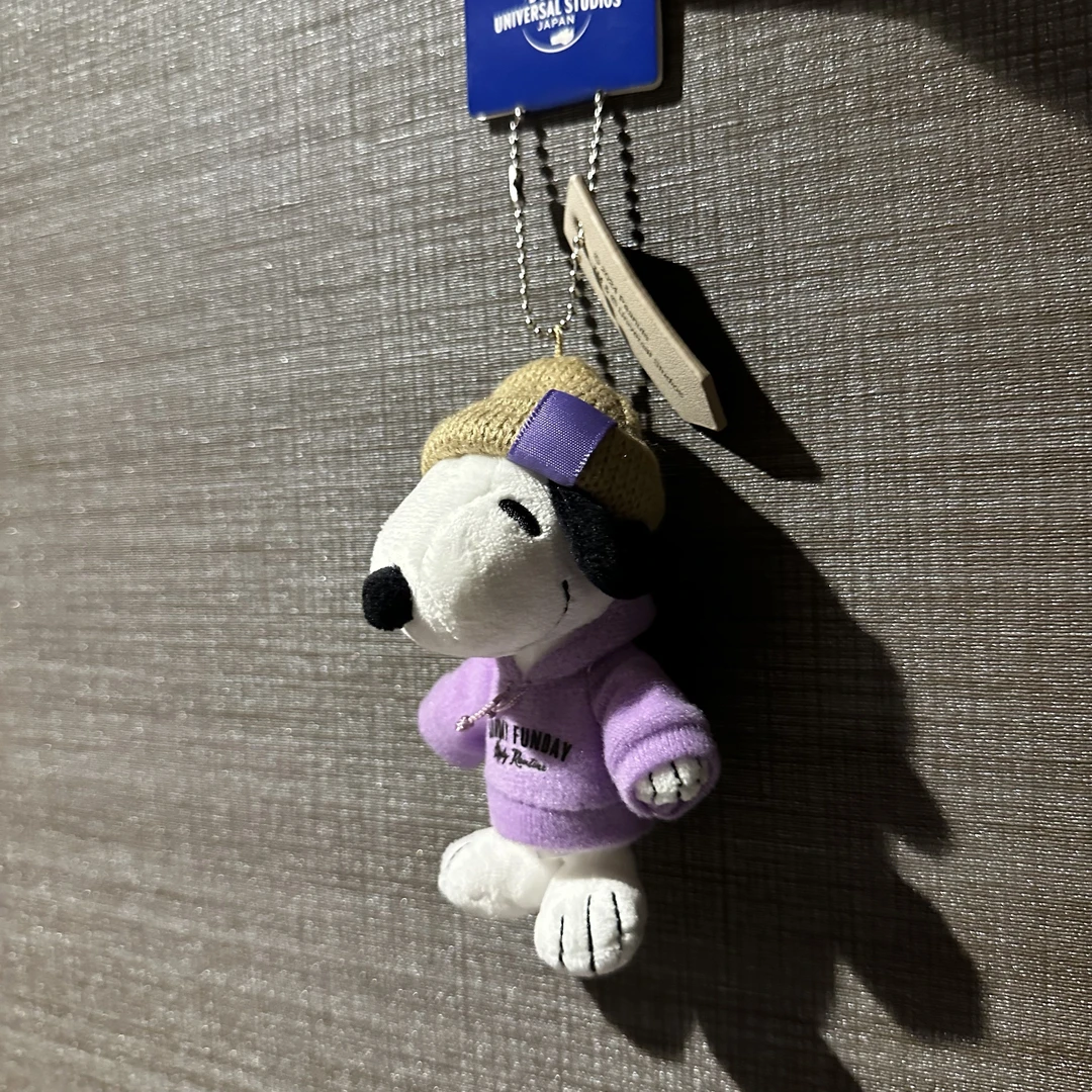 【李灿森专属】史努比 紫色衣服冷帽史努比玩偶钥匙扣