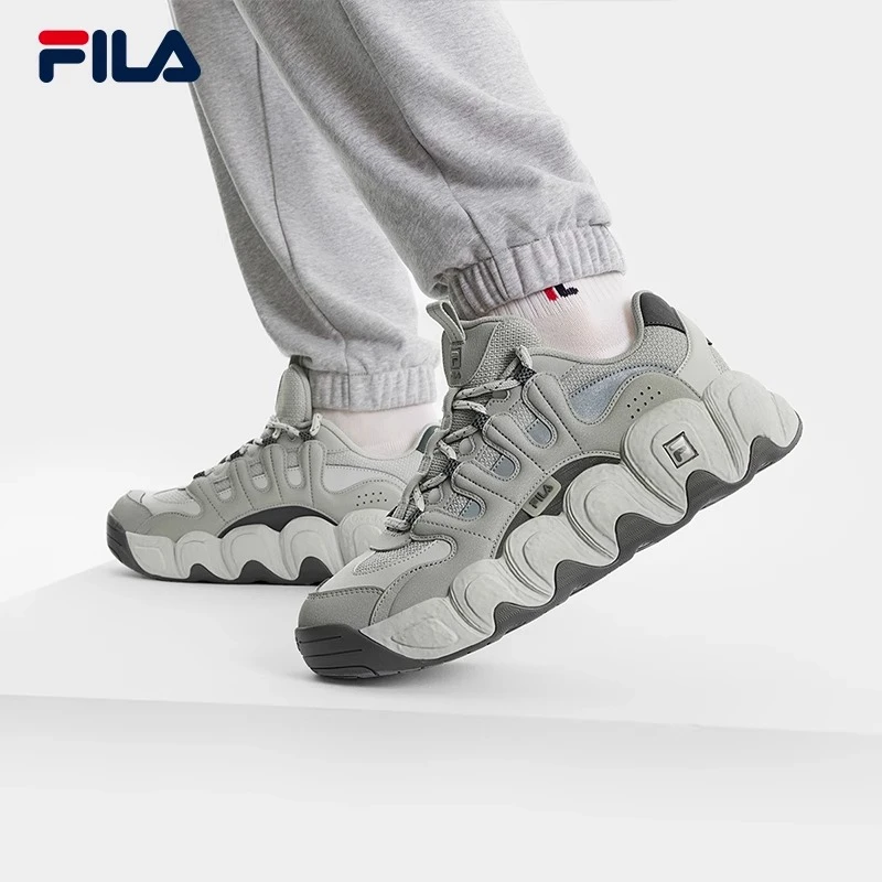 【爆】FILA斐乐情侣款【可颂】夏季透气面包老爹鞋F12M342103/441102