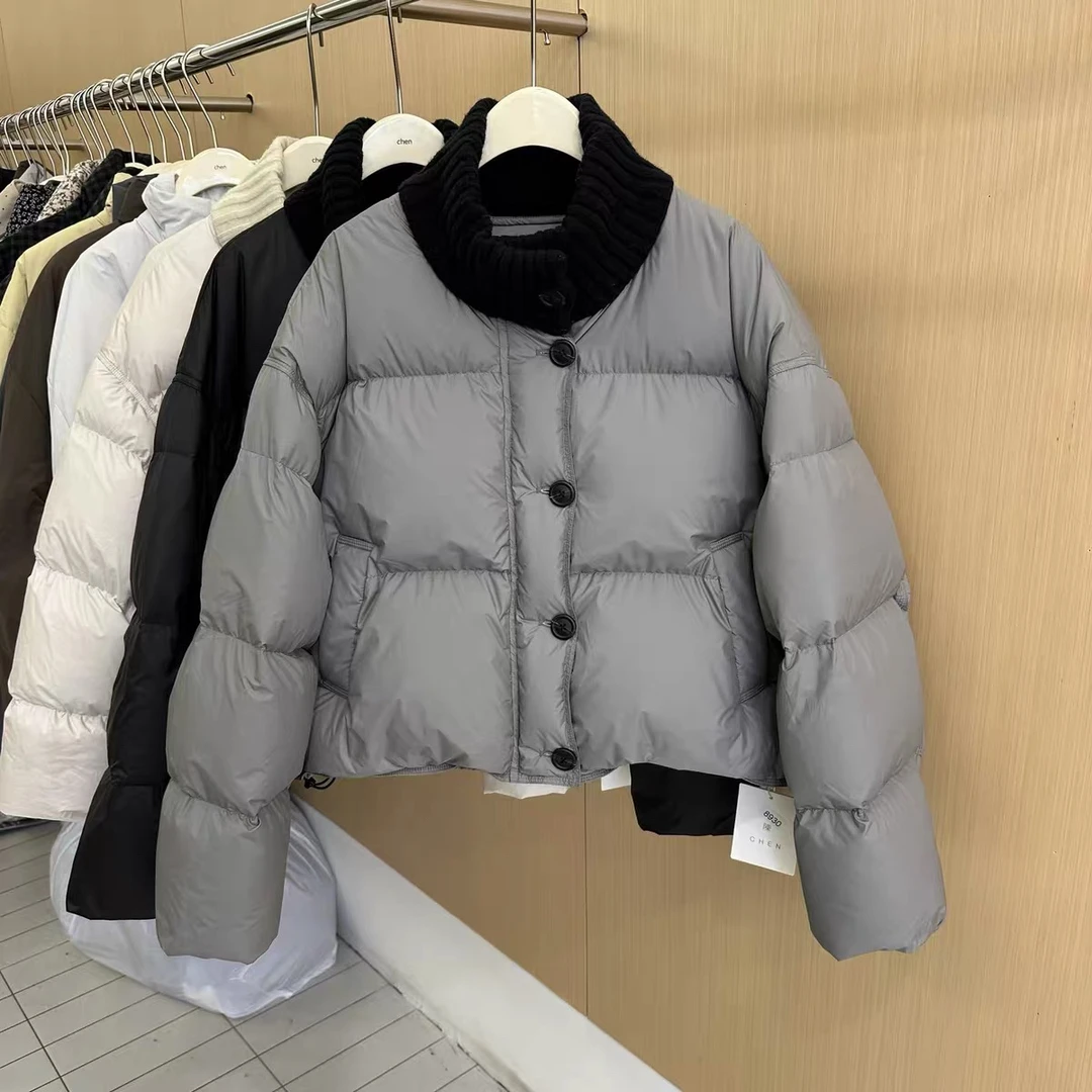 韩版立领短款棉袄女2025冬装新款设计感百搭棉服面包服外套潮上衣