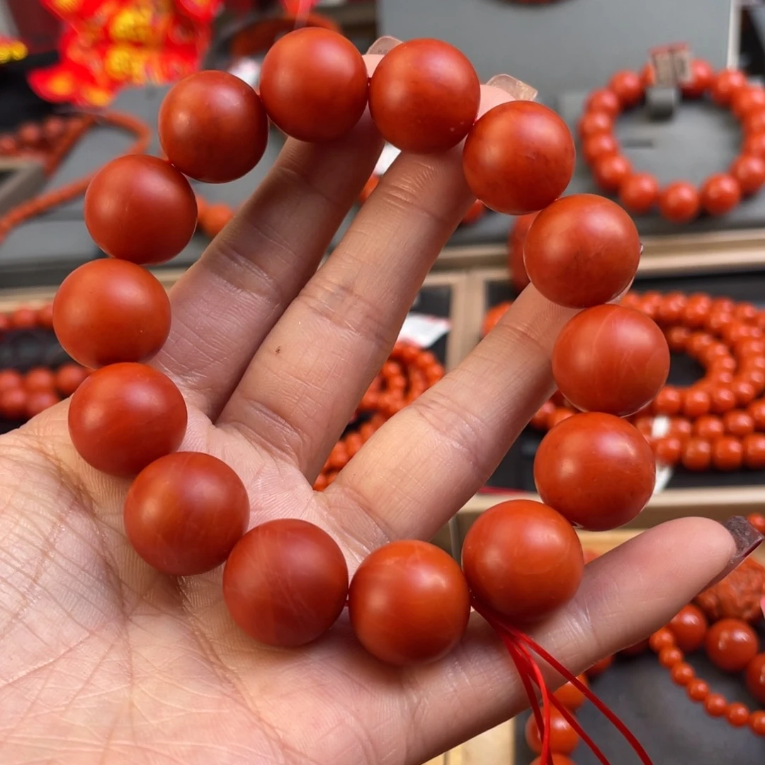 南红玛瑙手串未镶嵌