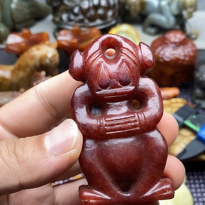 未镶嵌蛇纹石玉颈饰