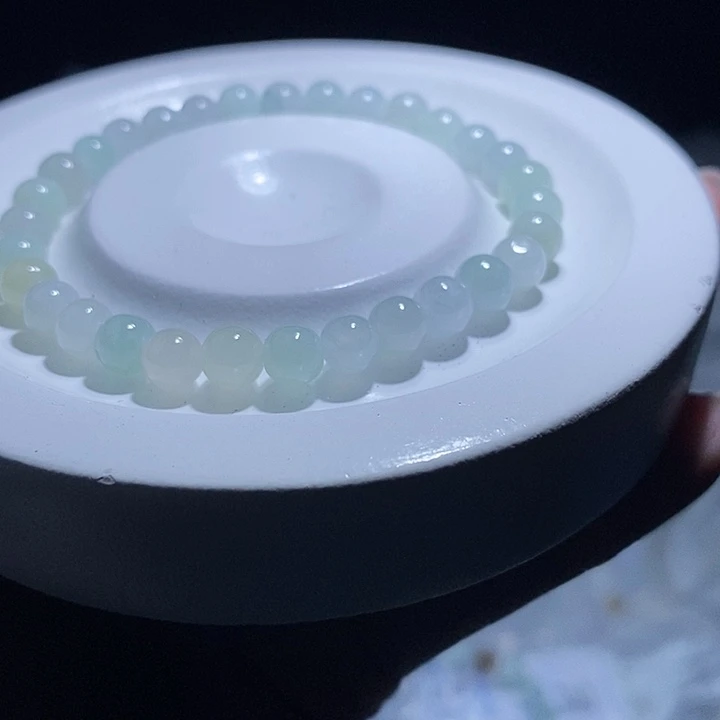 未镶嵌手串翡翠天然缅甸A货翡翠手串卡5.7