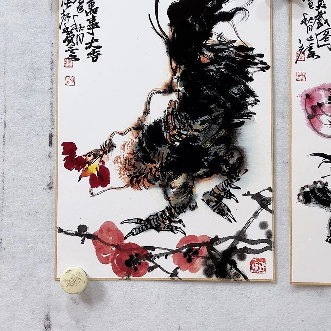 国画国画卡纸作品