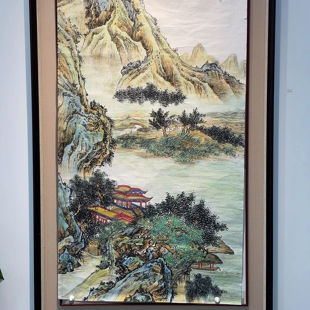 国画凌行志手绘作品