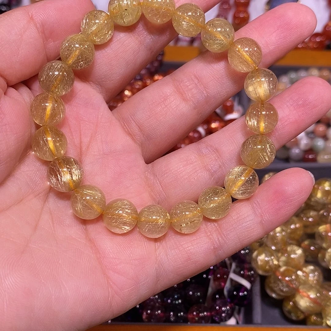 未镶嵌手链水晶金发晶10