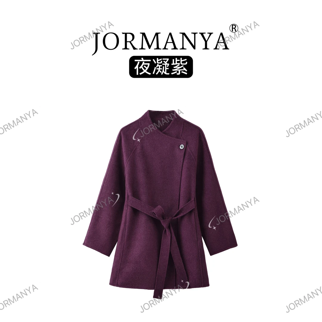 【广州微姐】“贵奢级大衣”腰带细节拉满！双面羊毛气质大衣外套