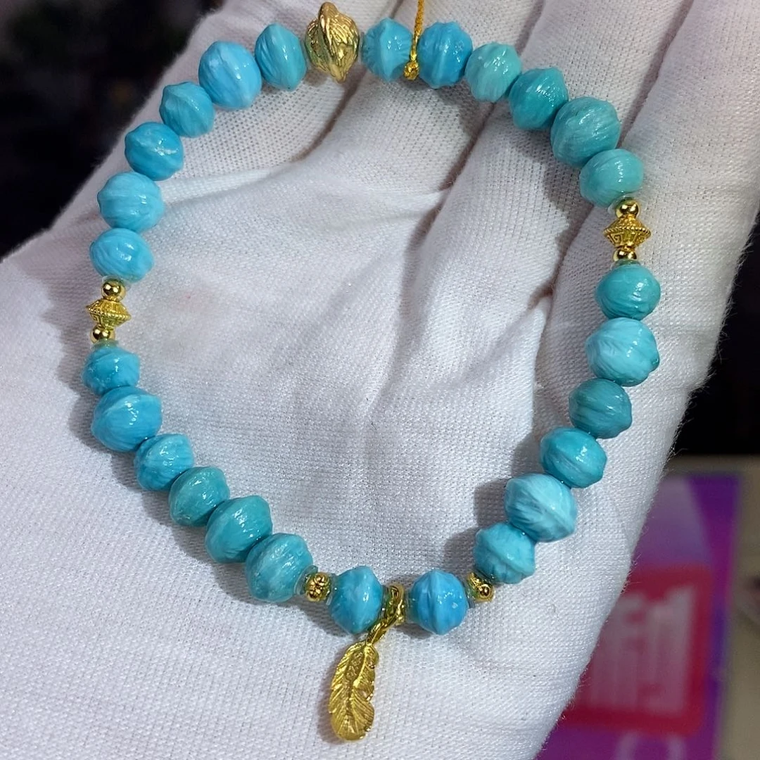 绿松石银S925镀金镶嵌珠宝奇石