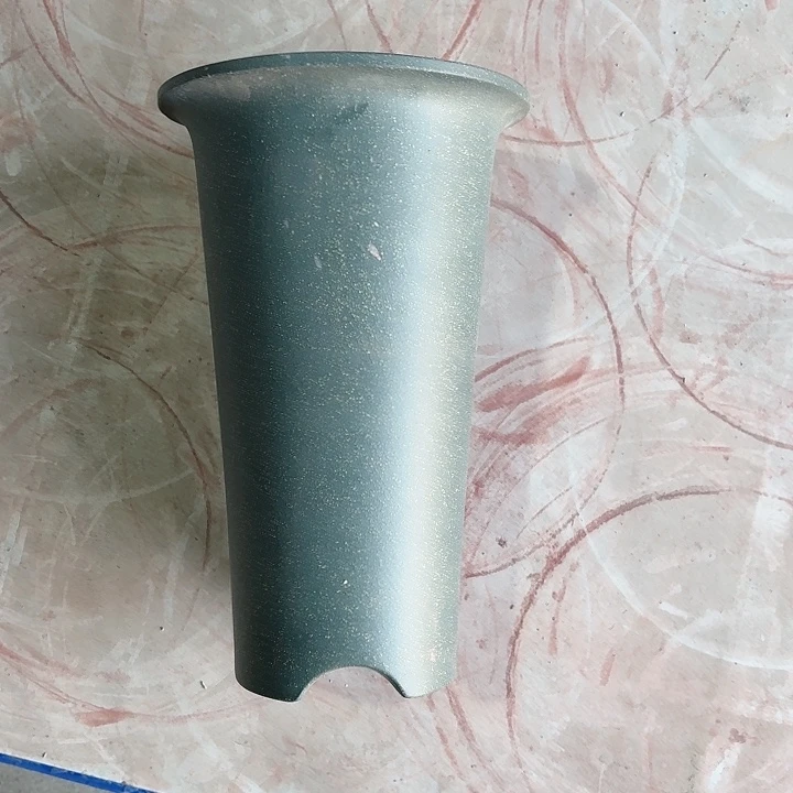 紫砂花盆微瑕特价桶盆豆青