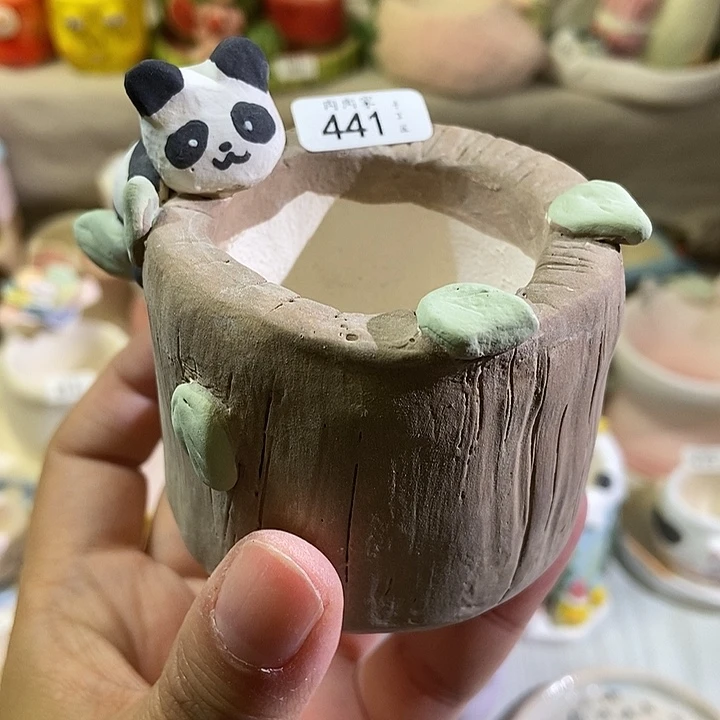 441 手工手绘盆 满29包邮