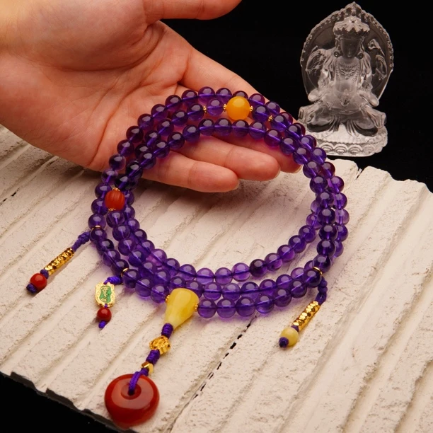 九紫离火 紫水晶108 念珠功课珠 高订款