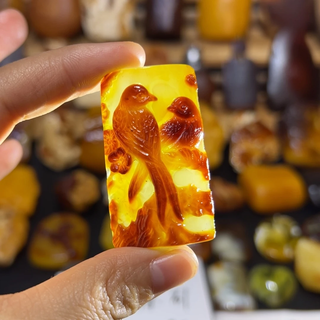 定制琥珀未镶嵌琥珀蜜蜡