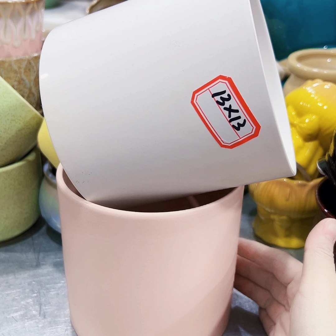 尾单陶瓷花盆凑单10米包邮