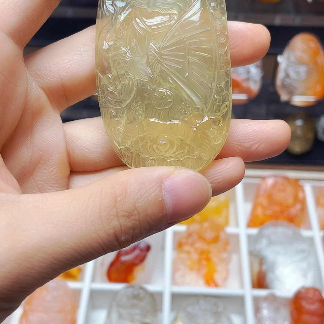 ぃ***ぃ未镶嵌颈饰水晶水晶吊坠挂件吊坠