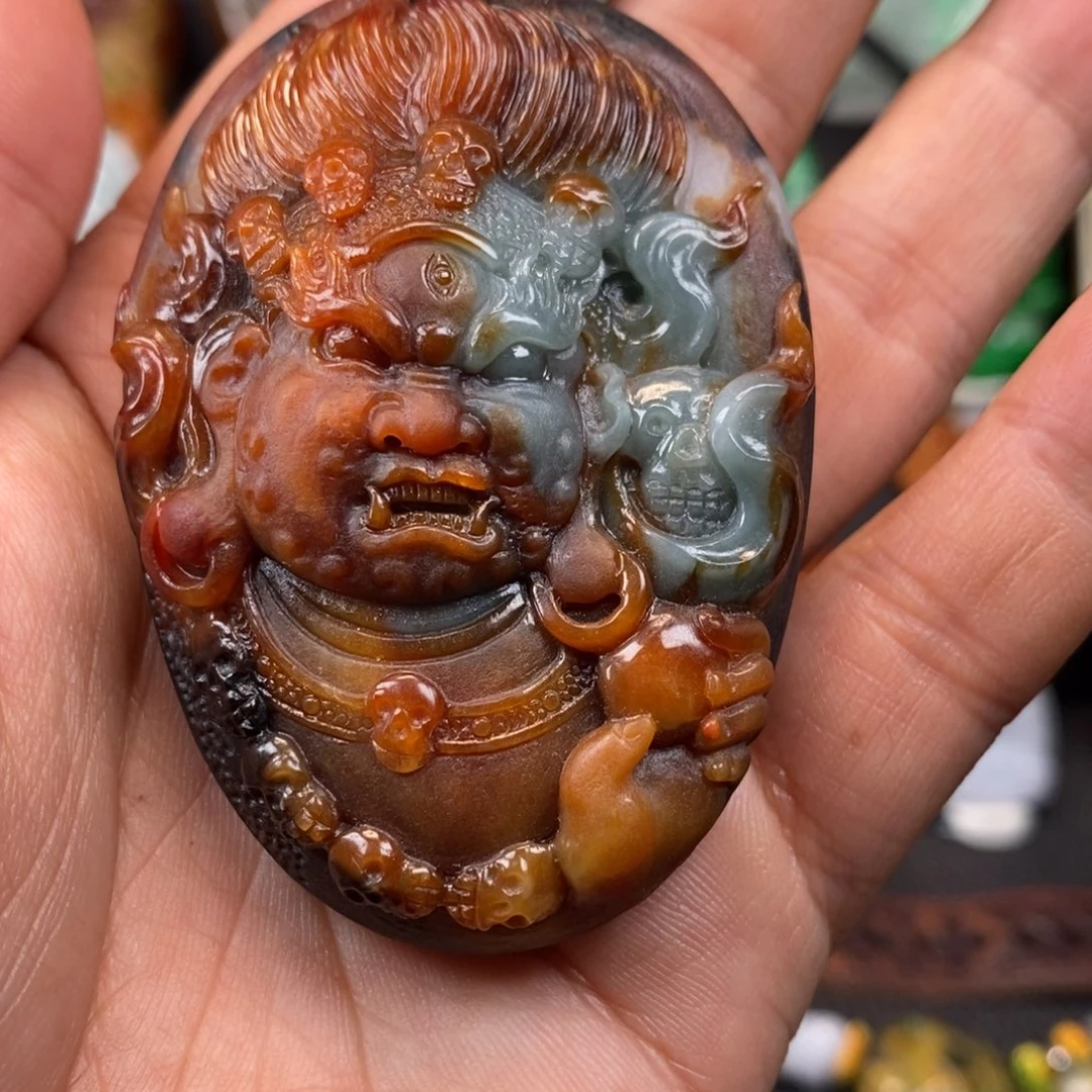 飛***沙定制翡翠未镶嵌天然翡翠A货挂件