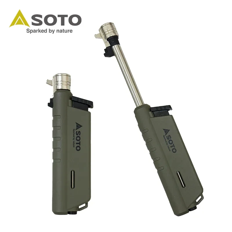 日本SOTO伸缩点火器防风打火机户外露营点火机点灯器ST487
