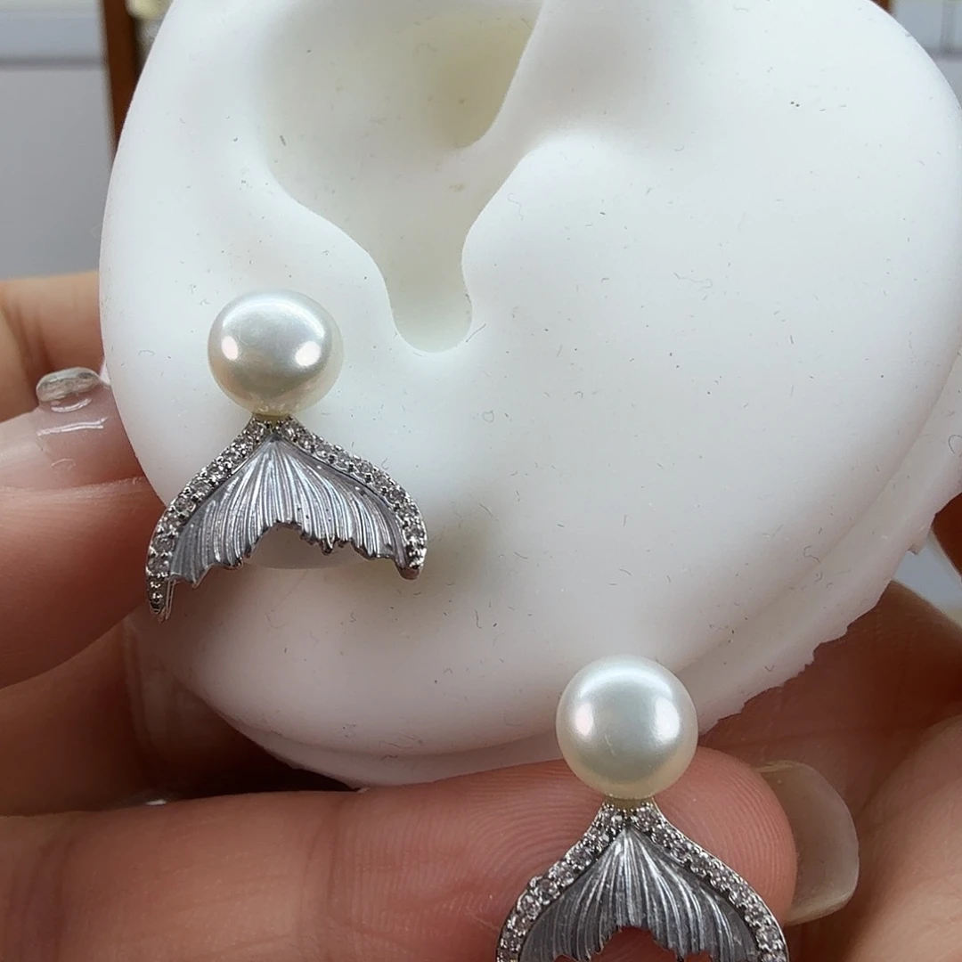 耳饰未镶嵌淡水珍珠