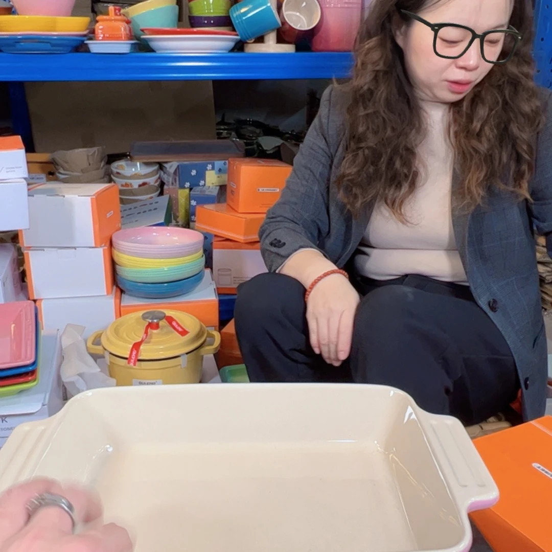 陶瓷粉色大号烤盘