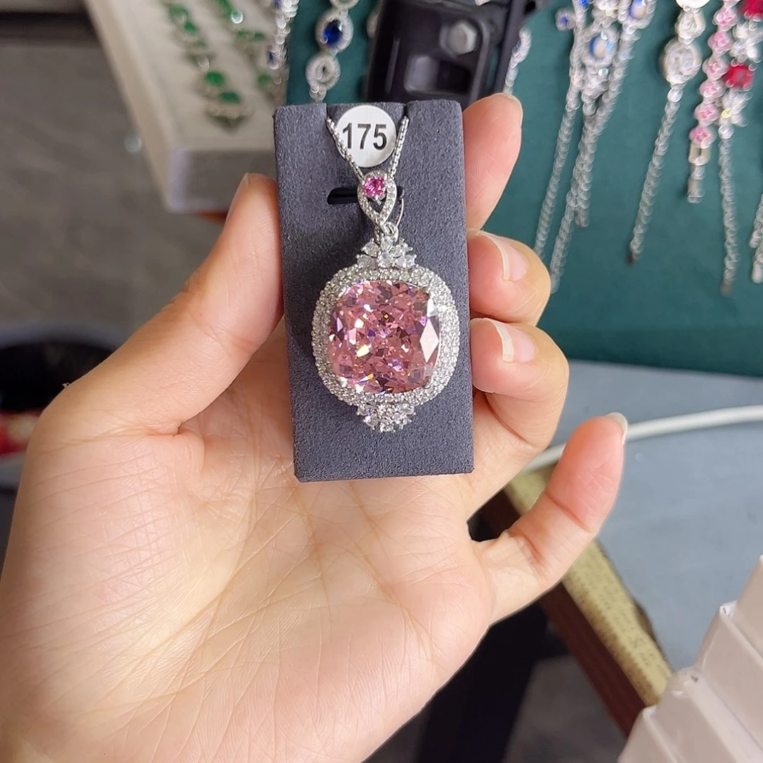 颈饰蓝宝石银S925镶嵌