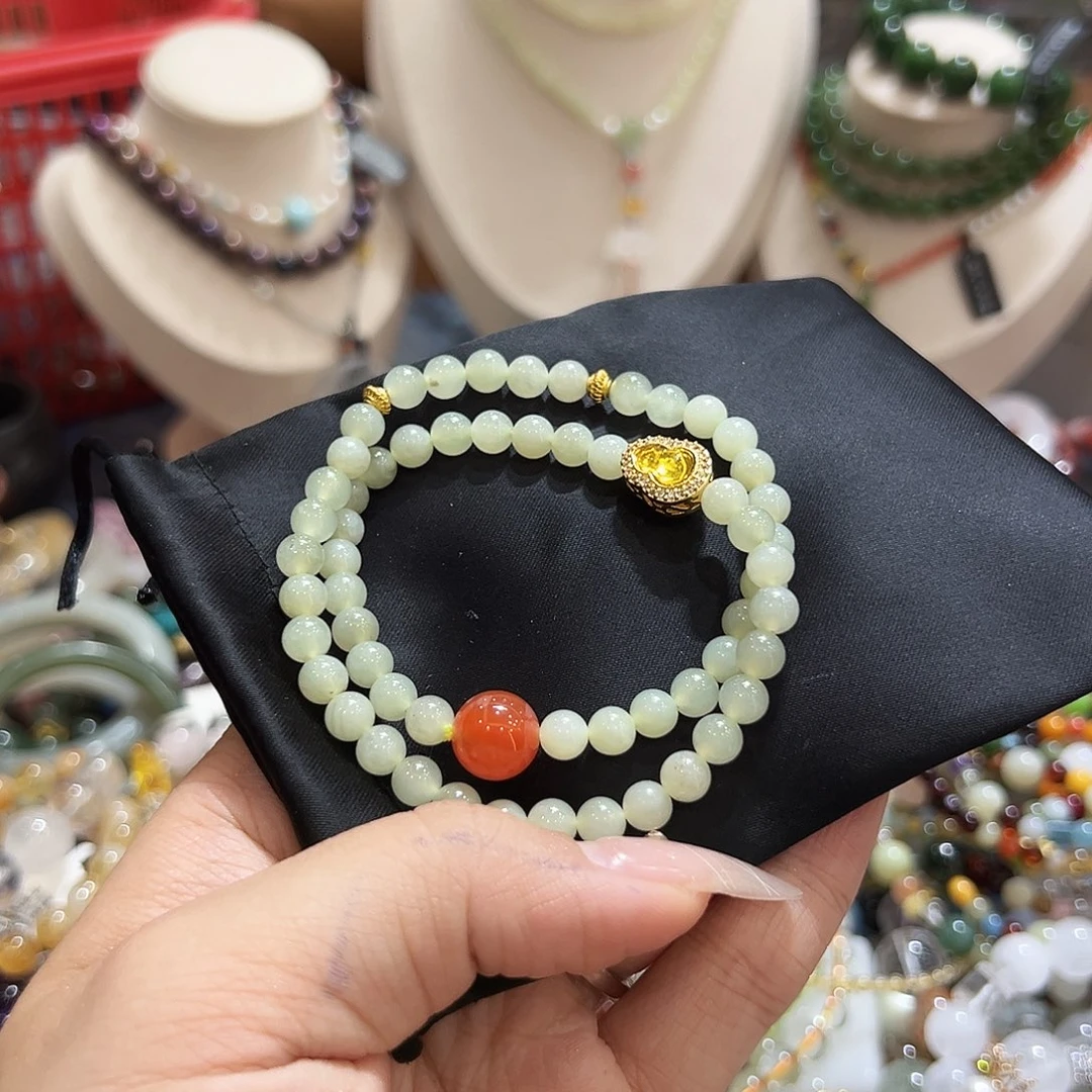 未镶嵌手链和田玉懒*儿