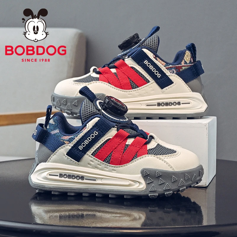 巴布豆童鞋男童软底老爹鞋2025新款春秋款女童网面运动鞋儿童鞋子