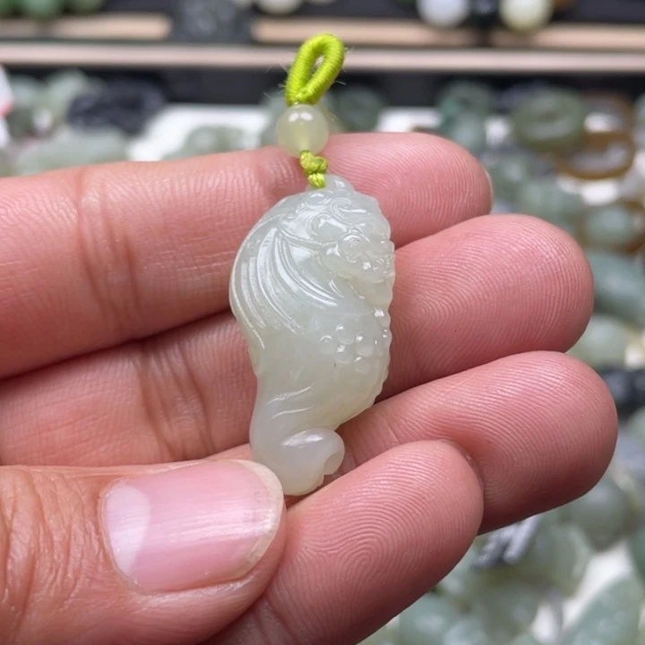 和田玉颈饰未镶嵌晓*龙马