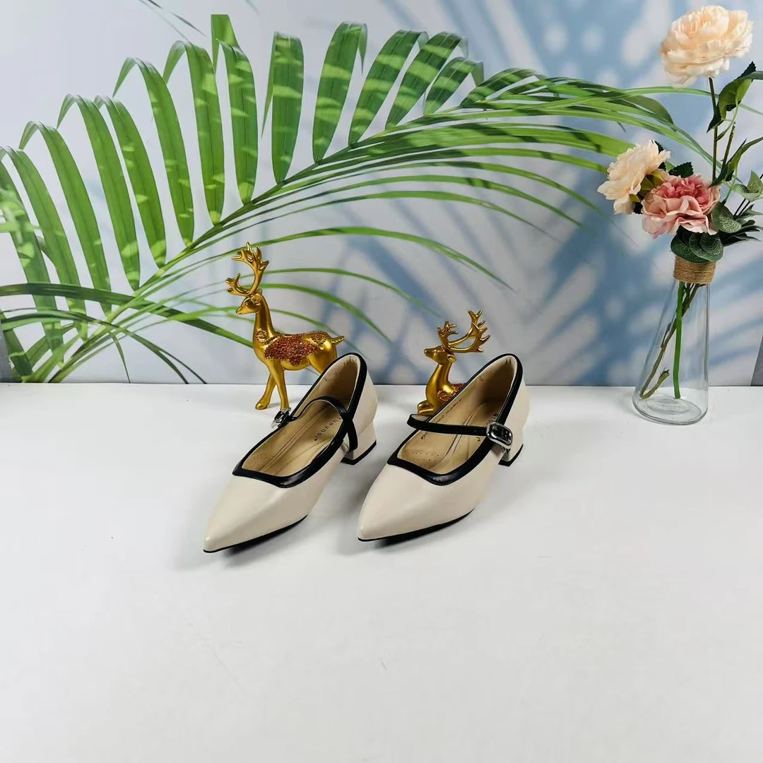 小强家女鞋 芽儿家新款百搭女单鞋（Y568-11-3）（W34CYG23419-214）