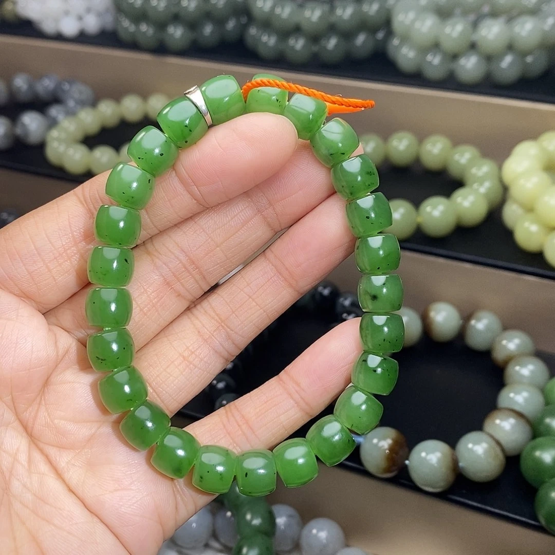 和田玉未镶嵌手链卡10