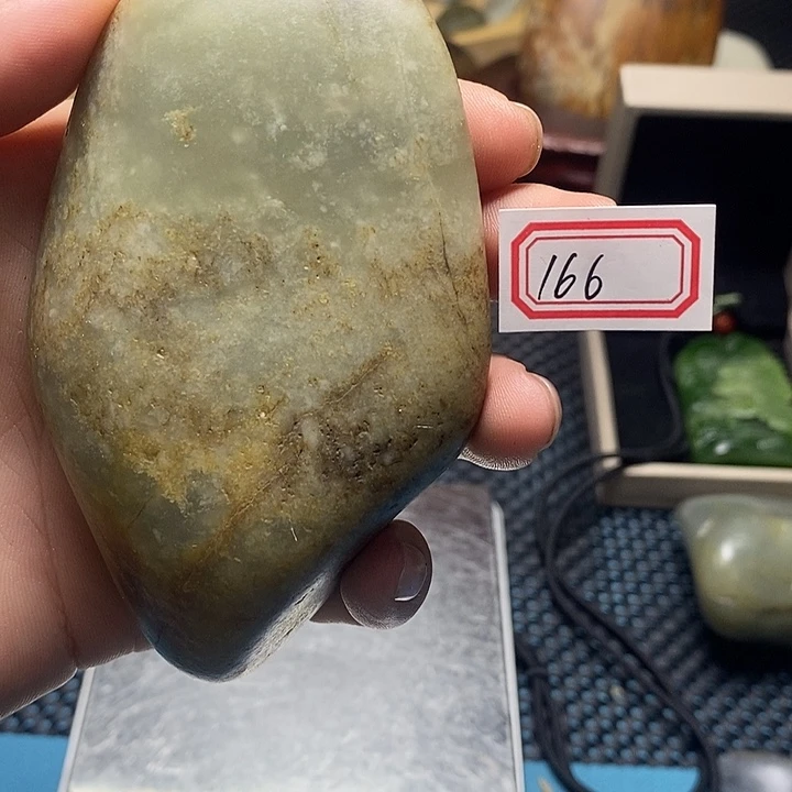 和田玉未镶嵌挂件166