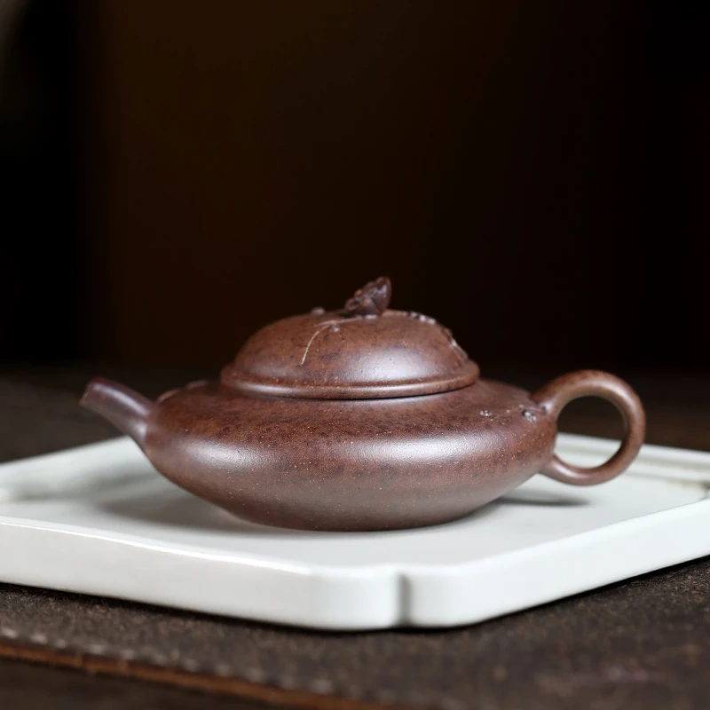 大吉羊柴烧 宜兴紫砂壶茶壶茶具 本山绿泥暗香来120Ml徐雅