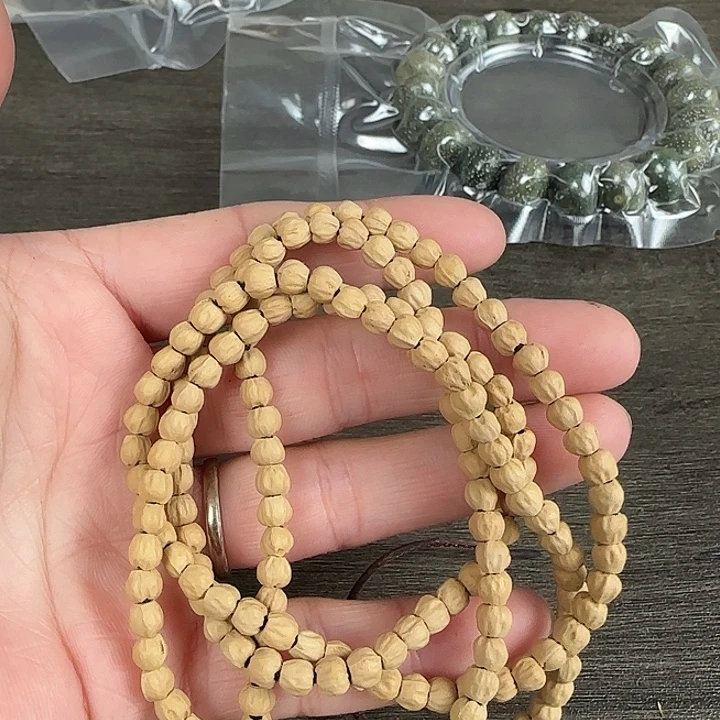 手串星月菩提卷王文玩闪拍--33