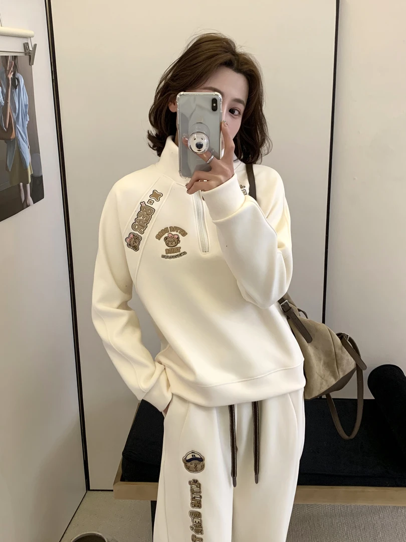 春季订单【小熊部落海运订单】量少 立领拉链防风卫衣 女士2009