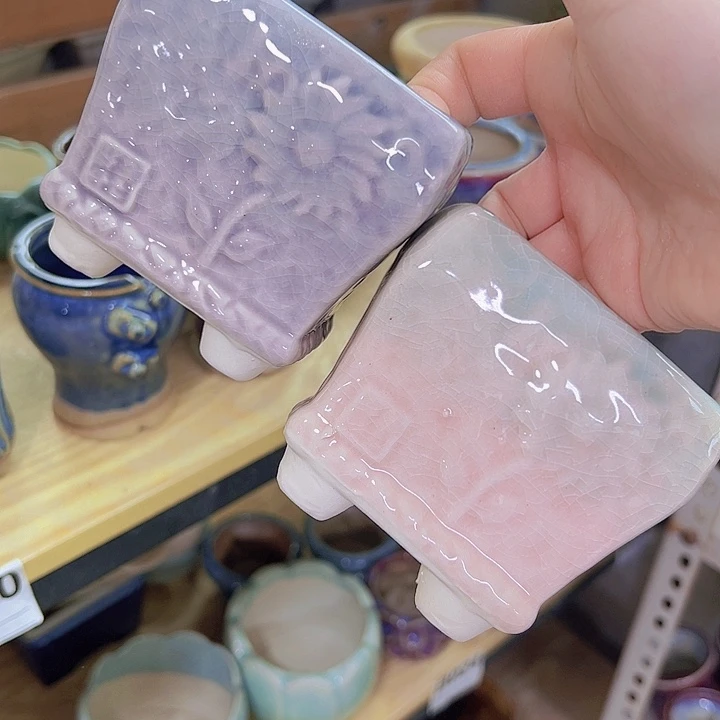 红陶陶瓷花盆当场满12包邮